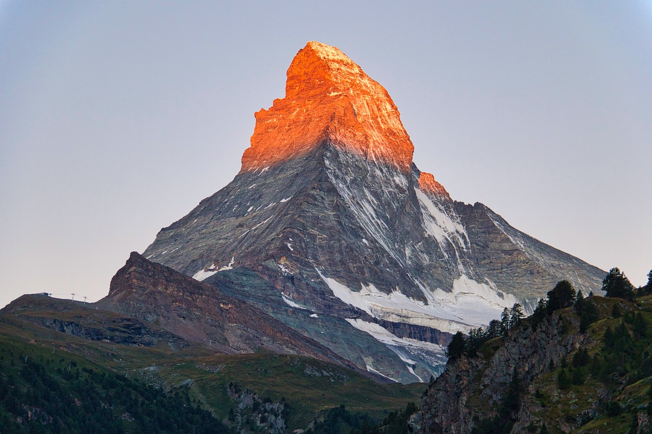 summit, mountain, rock